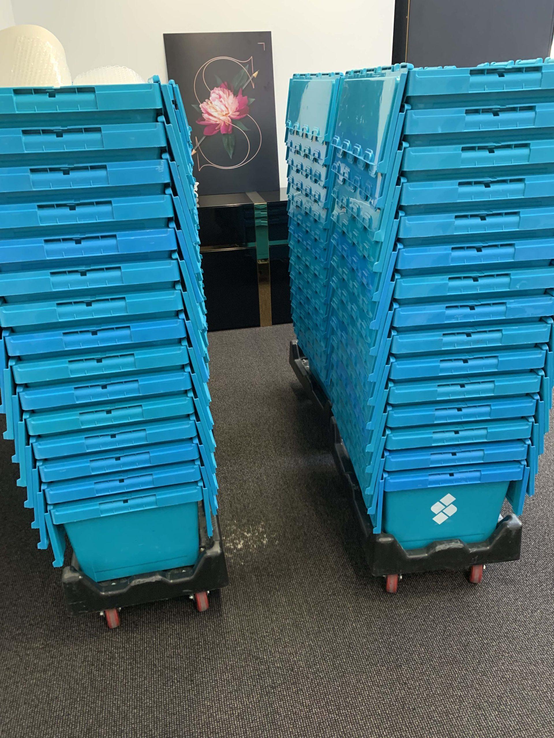 Hire or rent plastic moving boxes Sydney
