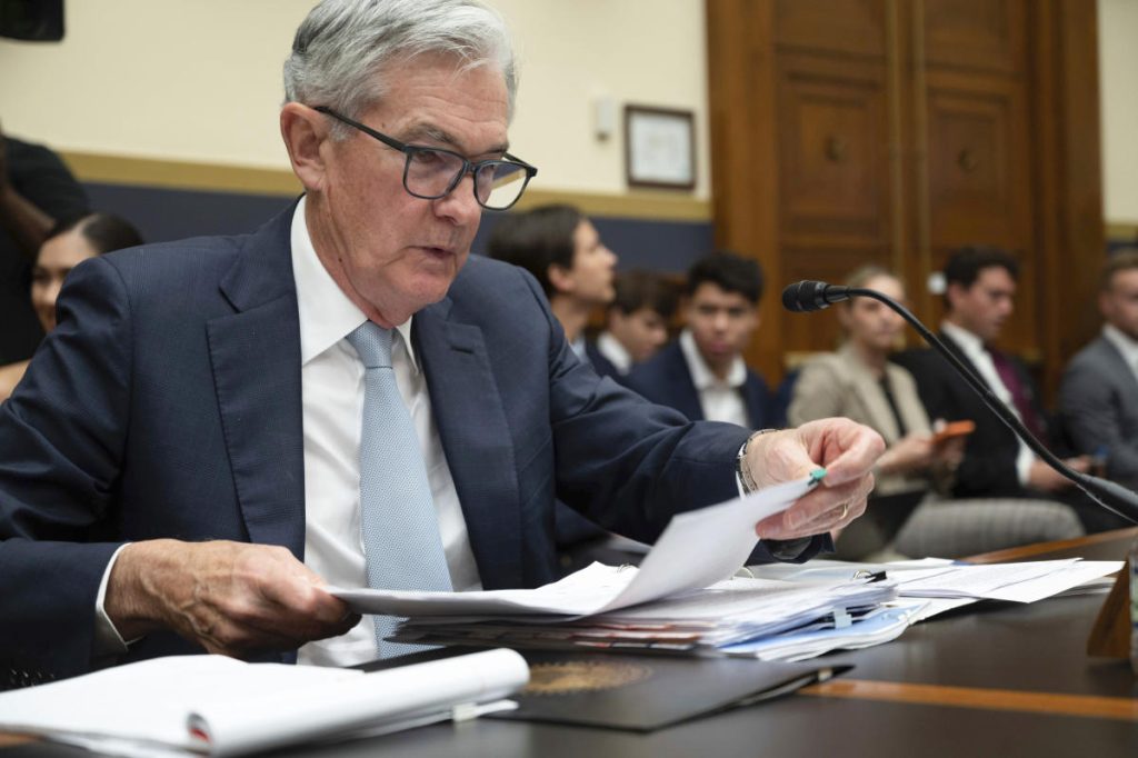 Stocks slide just after Powell tells Congress charges could go ‘higher’