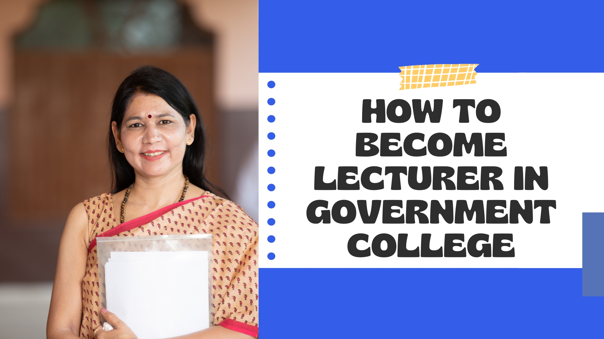 How to Become Lecturer in Government College